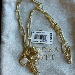 NWT Kendra Scott Gold Bianca Charm Necklace